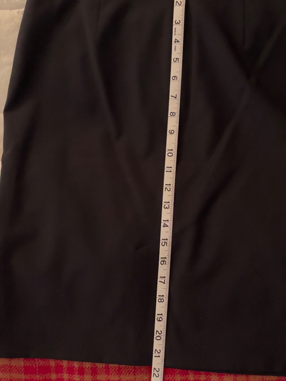 Talbots Navy Skirt 10P - Picture 3 of 6